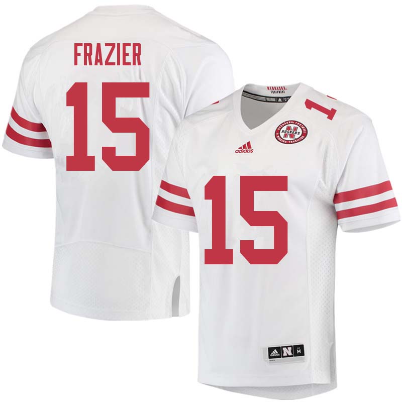 Men #15 Tommie Frazier Nebraska Cornhuskers College Football Jerseys Sale-White
